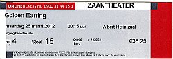 Golden Earring Beverwijk 2012 show announcement